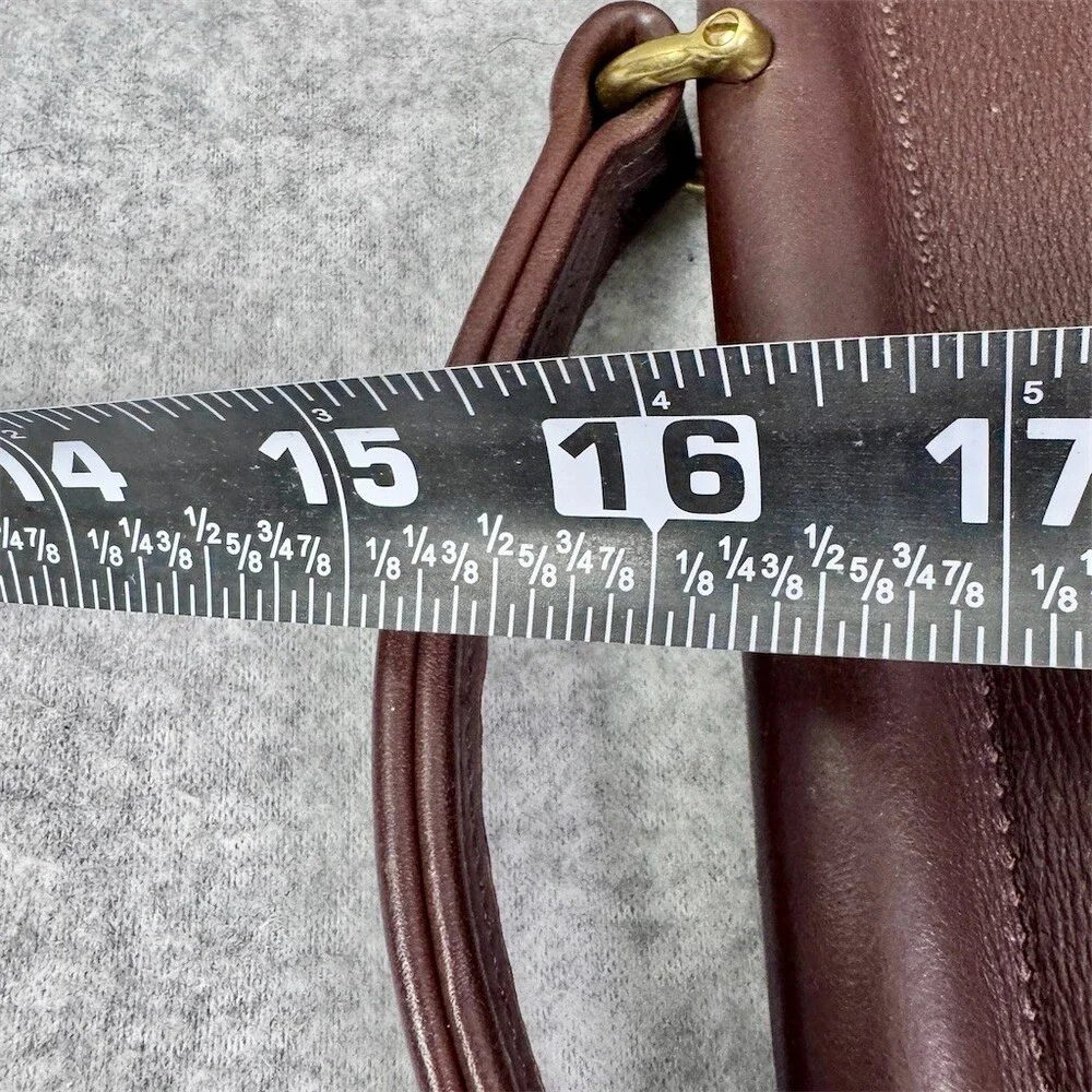 Coach Willis Vintage Crossbody Shoulder Bag Brown Turnlock Medium Top